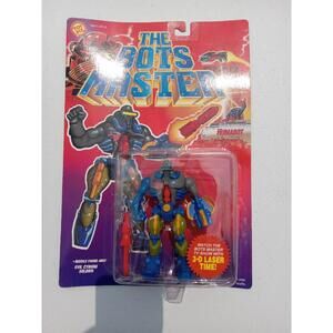 Vtg 1994 The Bots Master HUMABOT ZZ Boyzz Evil Cyborg Robot  Figure NEW Trl7#6